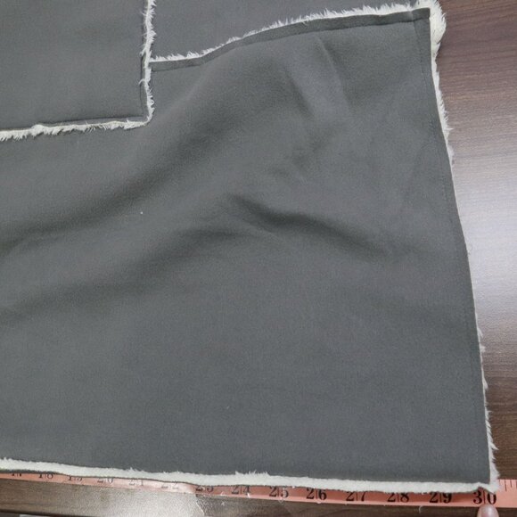 Mavericks Faux Shearling Jacket Womens M/L Gray Rich Auntie Core Cozy Lounge NWT - Picture 13 of 16